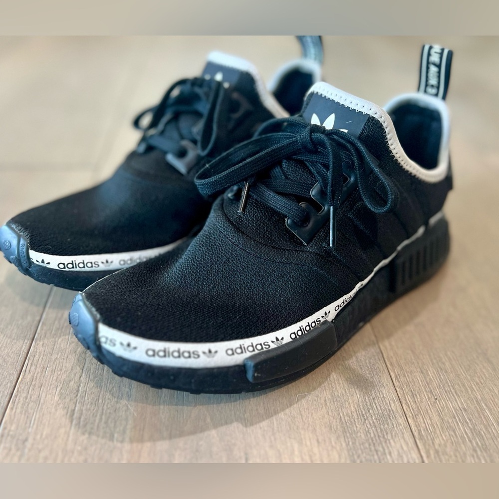 Adidas Black NMD R_1 ‘Black Tape Logo’